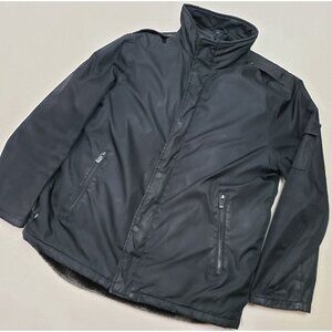 Marc New York Men's Black Removable Lined Chore Coat Jacket Sz L